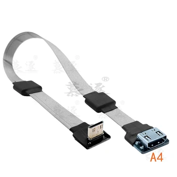 A4 Magnetni Anti-motnje FPV HDMI Ženski Up Mini Micro HDMI Moški HDTV FPC Flat Kabel za HDTV Multicopter