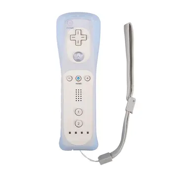 Brezžični Daljinski upravljalnik za Wii vgrajenim Motion Plus Gamepad s Silikonsko Primeru senzor gibanja