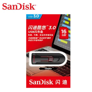 SanDisk USB3.0 Pendrive 16GB 32GB 64 GB 128 gb Visoka Hitrost komercialne šifriranje U disk CZ600 disco de U par PC