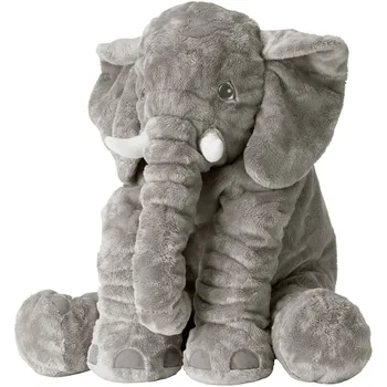 Risanka 40 cm Velikih Plišastih Igrač Slon Otroci Spalna Nazaj Blazine, polnjene Blazine Lutka Baby Darilo za Rojstni dan za