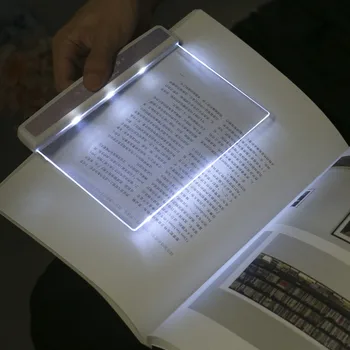 1pc Ravno Ploščo, LED Knjiga Lahka, Prenosna Lučka za Branje Plošča LED Namizne Svetilke Za Šolsko mladino Otroci Pisalne Potrebščine Kawaii