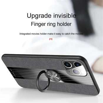 Ultra-tanek Šivanje Krpo Primeru Telefon Za iPhone mini 12 11 Pro XS Max XR X 8 7 6 Plus SE 2020 Magnetni Nosilec Silikonski Pokrov