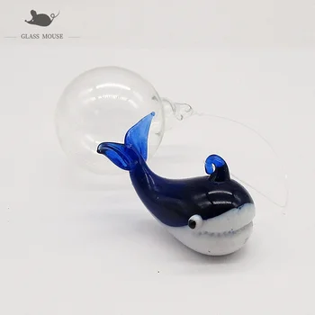 Ročno Murano Stekla Hobotnica Kip Ornament Obesek Doma Aquarium Fish Tank Dekor Čar Opremo Mini Morskih Živalskih Figur