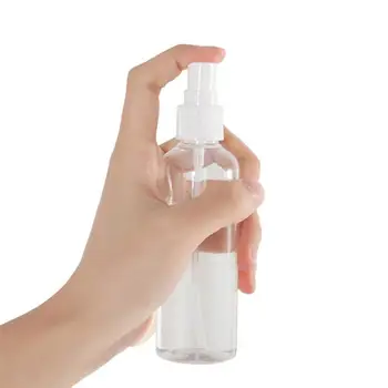 50 Kos Transparentne Prenosne Spray Steklenico 100 ml za Večkratno uporabo Prazno Kozmetični Posodo Potovanja Plastenka Razpršilo Na zalogi