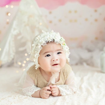Fant Dekle Newborn Baby Soft Fotografija Oblačila Sklop Srčkan Obleko Zaprtih Klobuk Jumpsuit Foto Studio Dihanje Rekvizitov, Ki Predstavljajo