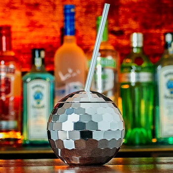 Bleščice Žogo Cocktail Pokal Izvirnost Pivo, Sok, Vino, Steklene Kroglična Visoka Zmogljivost Plastike Pijače Vrč Nočni Klub Bar, Disco Party