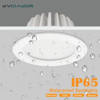 IP65 Vodotesen LED Downlight, 5W 7W 9W 12W 15W Vgradne LED Svetilke Spot Luči Za Wc, Kopalnica, lučka