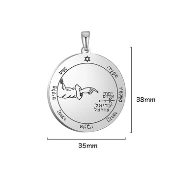 EUEAVAN 10pcs Salomona Pentacle Lune DIY Obeski Ogrlica Močno Zaščitno Amulet Nadnaravno iz Nerjavečega Jekla Dodatki