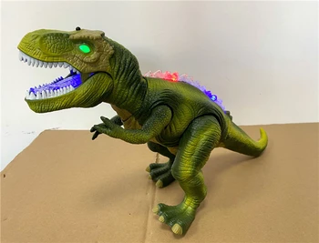 RC Dinozaver Otroci Hišne LED Daljinski upravljalnik Tyrannosaurus Rex Oči Sijaj Sprehod Zvoke Fant Igrače Otrok Darilo