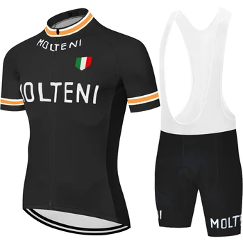 2020 EKIPA MOLTENI retro kolesarjenje jersey moški biker hlače 20 D gel poletje quick dry dihanje pro srajce conjunto ciclismo