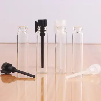 50pcs 1ml/2ml/3ml Steklene Stekleničke Parfuma vzorec tester Vial Majhna epruveta Eterično olje Aromaterapija Kaplja palico Posodo