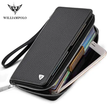 Williampolo Denarnica moška dolgo multi-card visoke zmogljivosti preprost moške denarnice večnamensko torbici pl185160
