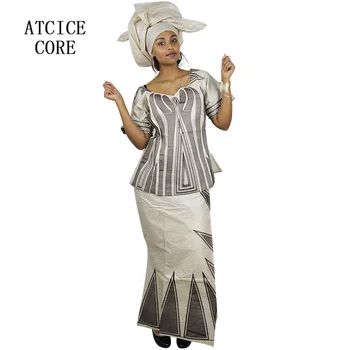 Afriške obleke za ženske bazin riche vezenje design dolgo obleko DP214