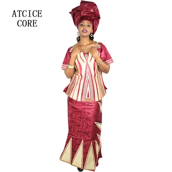Afriške obleke za ženske bazin riche vezenje design dolgo obleko DP214