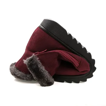 TIMETANG ženske zimske čevlje ženske škornji novo 3 barvni modni priložnostne moda ravno toplo ženske snow škornji brezplačna dostava