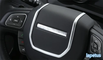 Lapetus Mat Notranjost Preuredi Komplet Spredaj Volan Dekoracijo naslovnica Stripa Trim Fit Za Range Rover Evoque 2012 - 2018 ABS