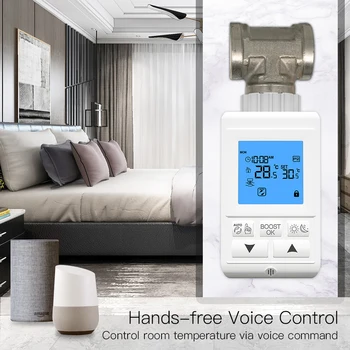 Smart TRV termostatičnimi Ventil Regulator Zigbee Termostat Grelnik Temperatura Glasovni Nadzor Deluje z Alexa googlova Domača stran