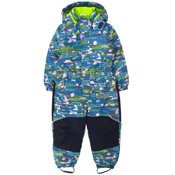 Otroške zimske prostem jumpsuit smučarsko obleko veter sneg in vodo plus žamet smučarskih jumpsuit