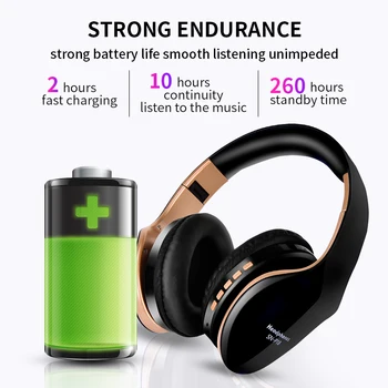 HANXI Hrupa Preklic Slušalke Globok Bas Brezžične Stereo Bluetooth Slušalke Gaming Zložljive Igralec Slušalke z Mikrofonom