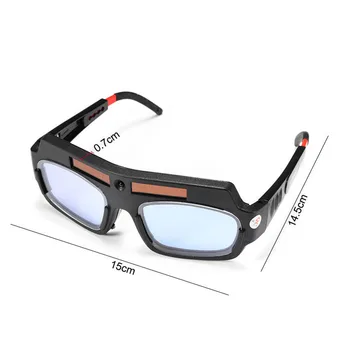 Solar Powered zaščitna Očala Auto Temnenje Varjenje Očala Zaščita Oči Varilec Očala Čelada Maska Loka SAL99