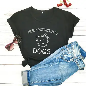 Enostavno moti psi natisnjeni t shirt smešno pes mama, bombaž majica pes mama majica pet ljubimec življenje tee darilo za hišne ljubitelje