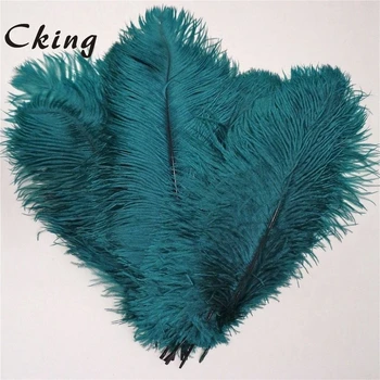Debelo 100 kozarcev Visoko kakovost naravnega pravi peacock Blue barvana nesreča perje 6-24 palca/15-60 cm diy Okraski stopnji uspešnosti