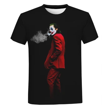 Horror Film Joker 3D Print Majica s kratkimi rokavi Moški Ženske Chucky T-shirt Ulične Hip Hop Je Tshirt Moški Športna T Majica