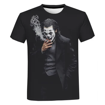 Horror Film Joker 3D Print Majica s kratkimi rokavi Moški Ženske Chucky T-shirt Ulične Hip Hop Je Tshirt Moški Športna T Majica