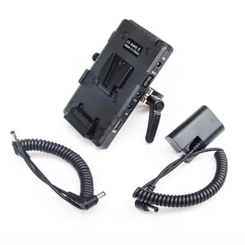 FOTGA Napajanje Systerm Baterijo, Adapter Ploščo V-Lock D-tapnite Ploščo z LP-E6 kabel za predvajanje HD kamera SLR