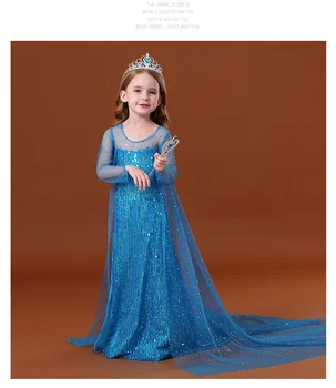 Dekleta Obleko Božič Elsa Cosplay Kostum, igranje Vlog, Princesa Halloween Cosplay Obleke Za Rojstni dan Otrok Otrok Oblačila