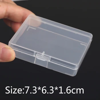 Debele Prozorno Plastično kvadratek Škatle Embalaža Škatla za Shranjevanje S Pokrovom za nakit polje, Pribor Končna Polje