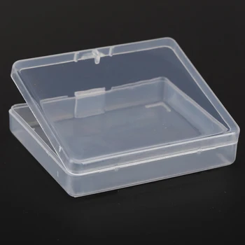Debele Prozorno Plastično kvadratek Škatle Embalaža Škatla za Shranjevanje S Pokrovom za nakit polje, Pribor Končna Polje