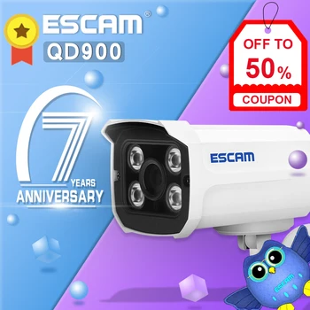 ESCAM P6SPro QD900 WIFI 1080P 2.0 MP HD Home Security kamer Brezžično Omrežje Bullet IR Nadzor MINI Prostem Kamere