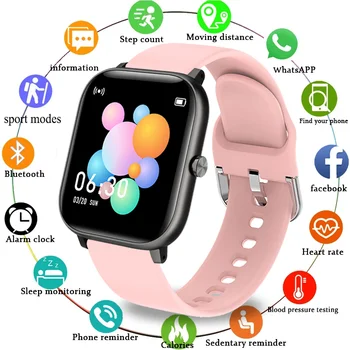LIGE Nove Ženske Smart Digitalni Watch Luksuzni Krvnega Tlaka Digitalni Watch Moda Kalorij športen Bedeti DND Način za Android IOS