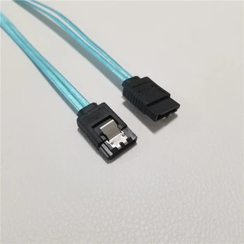 5pcs/veliko HDD SSD Dual Channel 7pin SATA 3.0 Ženski Ženski F/F Razširitev Podatkov SAS Cable Ščit Modre 6Gbps 20 cm