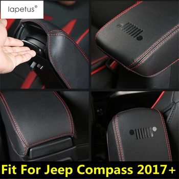 Lapetus Primerna Oprema Za Jeep Compass 2017 - 2020 Sredinski Konzoli Sedež Armrest Polje Varstvo Pad Modeliranje Zajema Komplet Trim