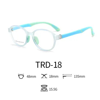 Otroška Očala Prilagodljiv Otrok TR90 Navaden Očal Okvir Optičnega Recept Očala Oblikovan Baby Dekleta Fantje Roza Rou