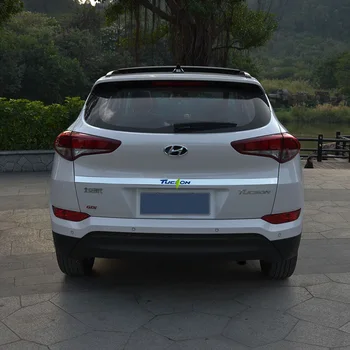 Visoko kakovostnega nerjavečega jekla Zadaj Prtljažnik, Vrata Ročaj Kritje Rep Vrata Trim Ploščo Modeliranje Styling Za Hyundai Tucson-2018