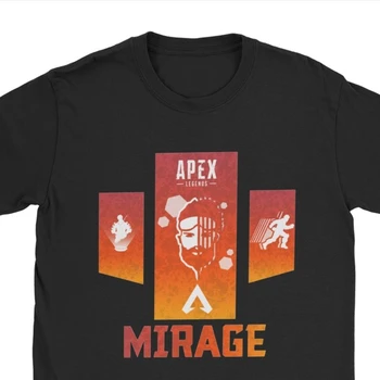 Apex Legende Mirage Majice S Kratkimi Rokavi Moški Premium Bombaž Letnik Tshirt Camisas Hombre Pathfinder Bangalore Tshirt Tiskanja