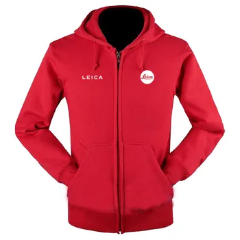 Leica logotip zadrgo sweatshirts plašč po meri 4S trgovina zadrgo hoodie jakna