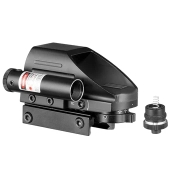 Taktično Reflex Rdeče Zeleni Laser Obseg 4 Reticle Holografski Predvidene Dot Sight Obsega 20 mm Železniškega Nastavek Za Zračno Puško za Lov