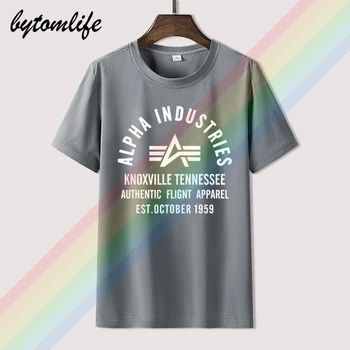 2020 Novo Alpha Industries T-shirt za Moške, Ženske Poletje Bombaž Ekipa Tees Moški Najnovejši Vrhu Priljubljenih Normalno Tee Srajce Unisex