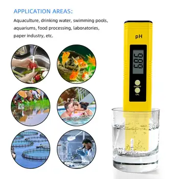 Prinaša dobička LCD Digitalni PH-Meter za varjenje Akvarij Bazen z Vodo za Vino Urina tds meter self umerjanje 10pcs
