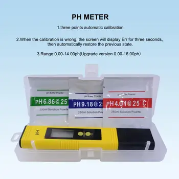 Prinaša dobička LCD Digitalni PH-Meter za varjenje Akvarij Bazen z Vodo za Vino Urina tds meter self umerjanje 10pcs