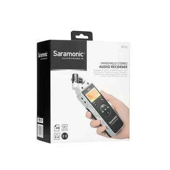 Saramonic SR-Q2 Ročni Stereo Audio (Stereo zvok Snemalnik z vgrajenim Stereo X/Y Mikrofon & LCD-Zaslon za Video, Filmmaking, Podcast