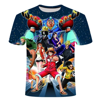 2019New blagovne Znamke 3D Tiskanja Risank Anime T shirt Dargon Žogo Pokemon/En Kos/Naruto/En Udarec Človek Prosti čas T-shirt Oblačila