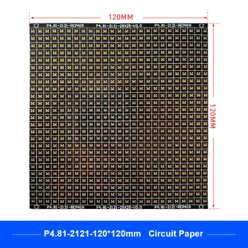 P4.81 Serija Krogotok Papirja LED Modul PCB Pad Popravila P4.81-2121 /2727 120X120mm Vezja Papir Za Popravilo PCB Med Lnstallation
