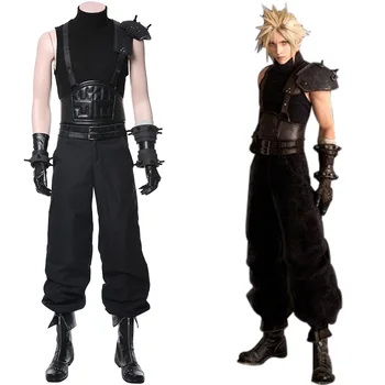 Final Fantasy VII 7 Cosplay Oblak Spori Cosplay Kostum Obleko Enotno Popolno Obleko Oblak Spori Noša Halloween Kostumi