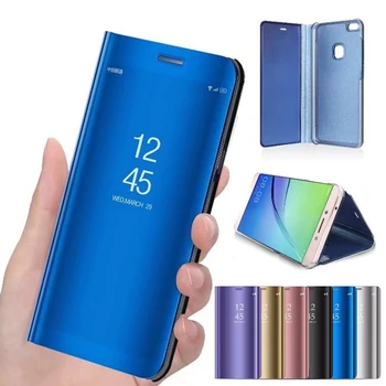 Ogledalo Primeru Za Samsug Galaxy A50 A40 A70 A20E Jasen Pogled Usnja Flip Case Za Samsung 50 70 40 20E Telefon Kritje