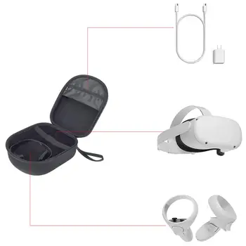 Trdi EVA Vrečko za Shranjevanje kovček Za Oculus Quest 2 VR Slušalke, Prenosni Travel Box Torbico Za Oculus Quest2 Vr Dodatki